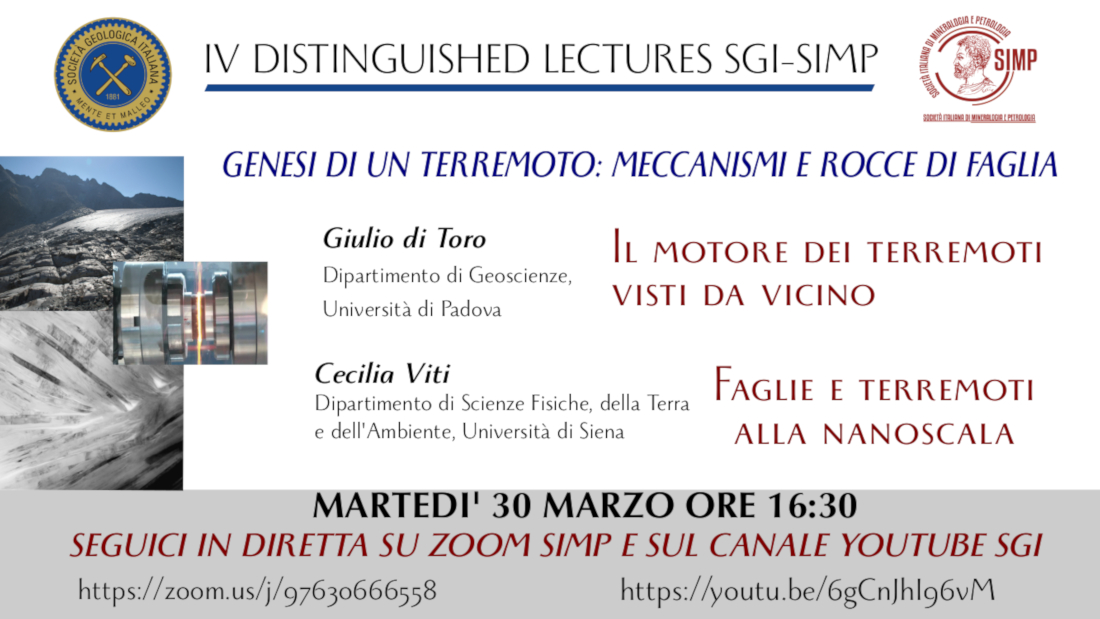 Le #DistinguishedLectures SGI-SIMP su Zoom e YouTube