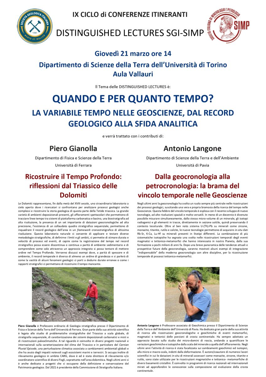 IX ciclo Distinguished Lectures - Torino
