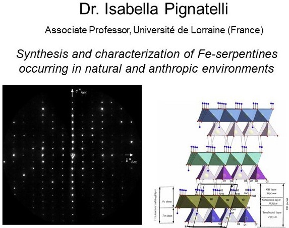 Seminario ''Synthesis and characterisation of Fe-serpentines occurring in natural and anthropic environments''