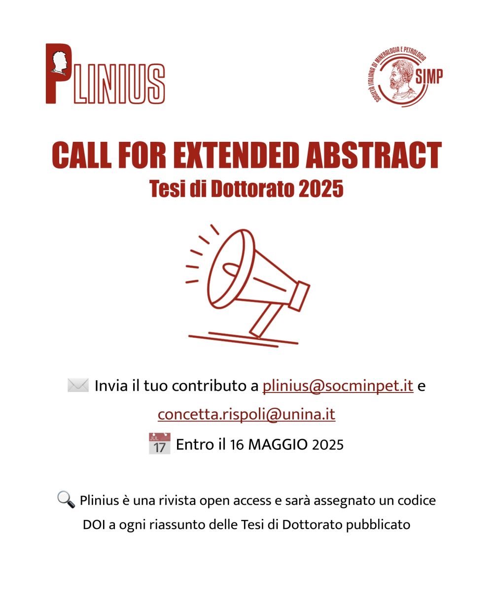 Call for abstract Tesi Dottorato - Plinius 51/2025